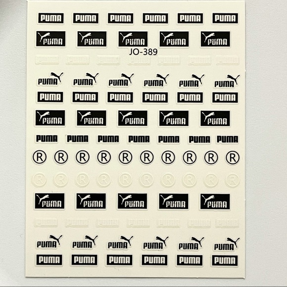 Luxury Designer Logo Fingernail Art Stickers - Picture 2 of 3